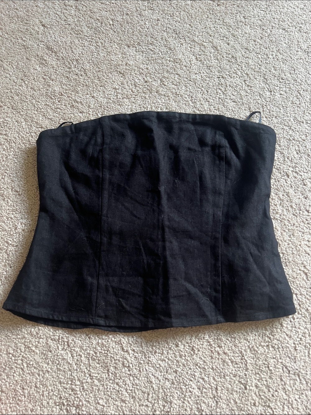 Forever 21 Black Strapless Bustier Top